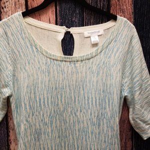 Blue and White Maternity Sweater